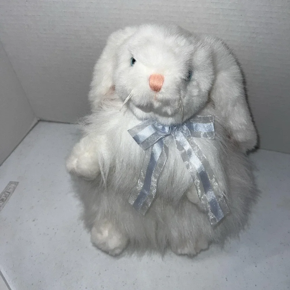 TY Classic Plush CASHMERE the Rabbit White Angora 12